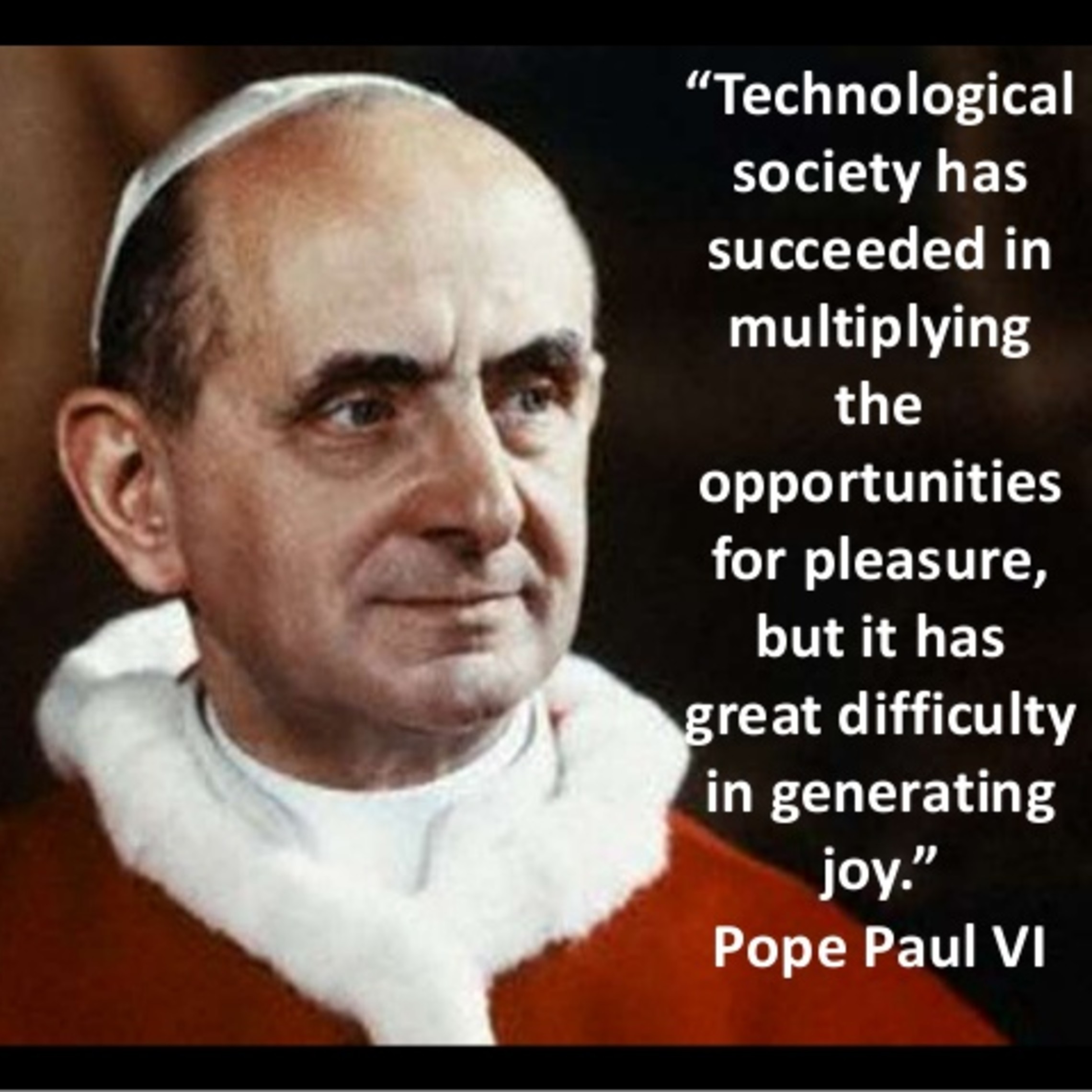 Blessed Paul Vi Joy V Pleasure