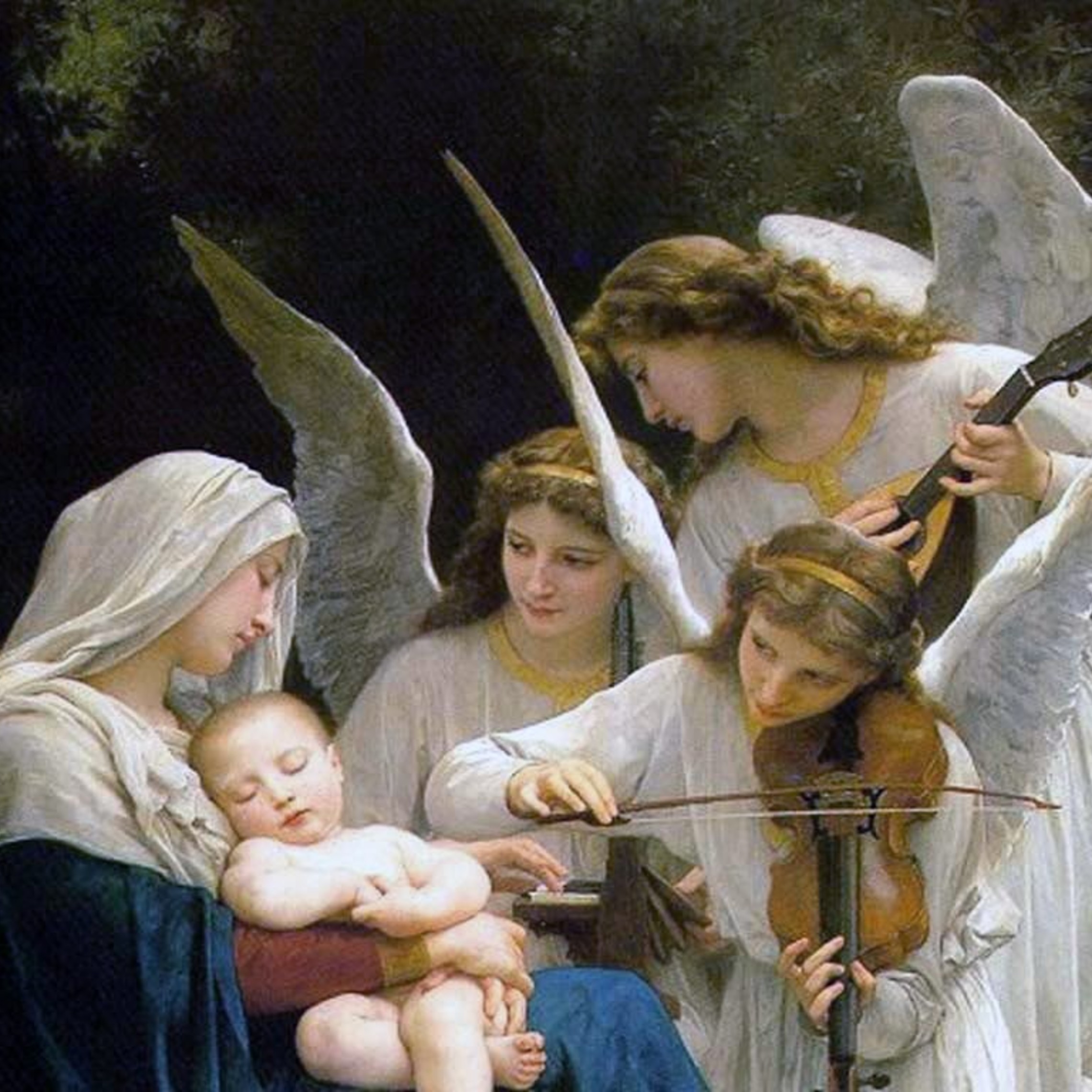 Mary Baby Jesus Angels