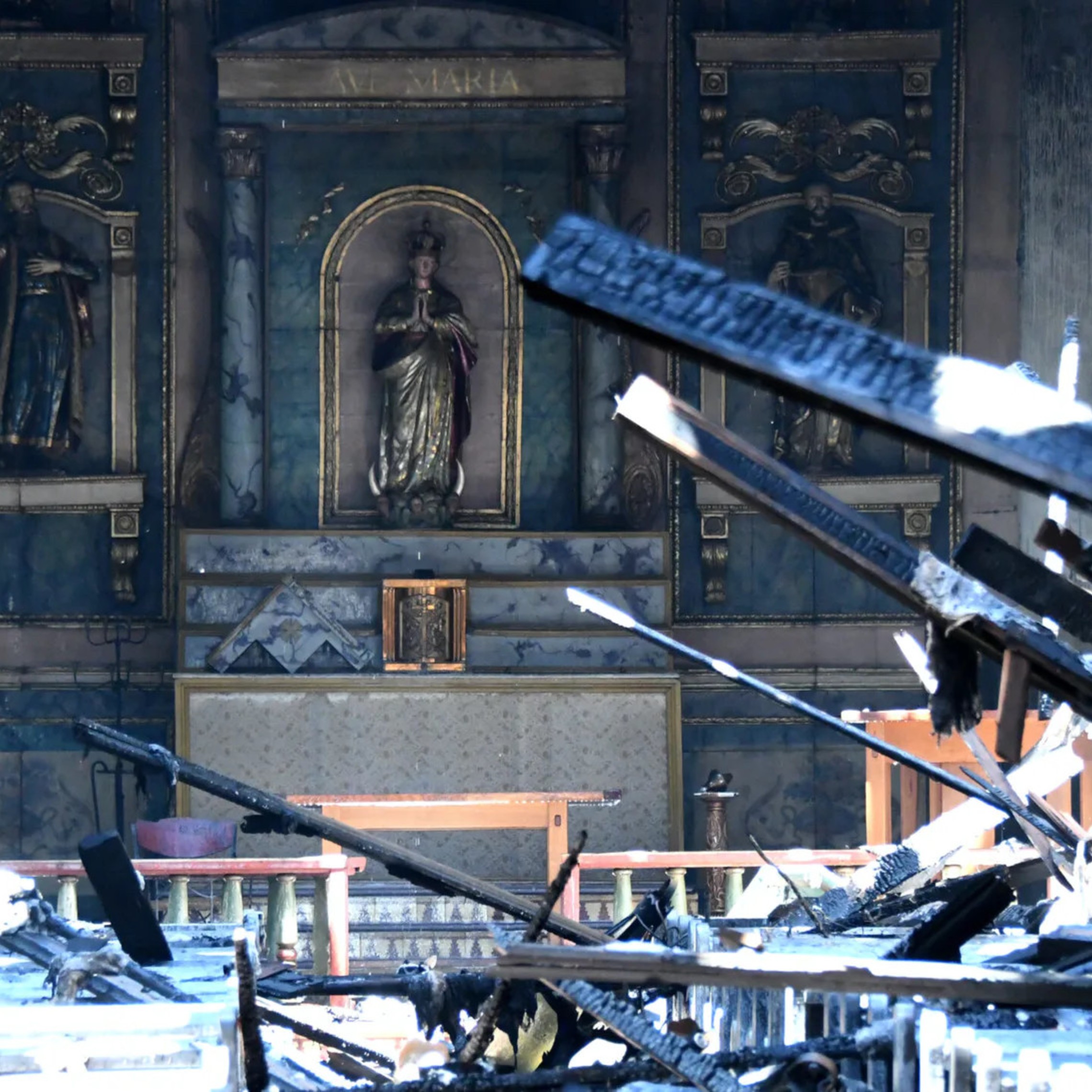 Vandalized Catholic Church