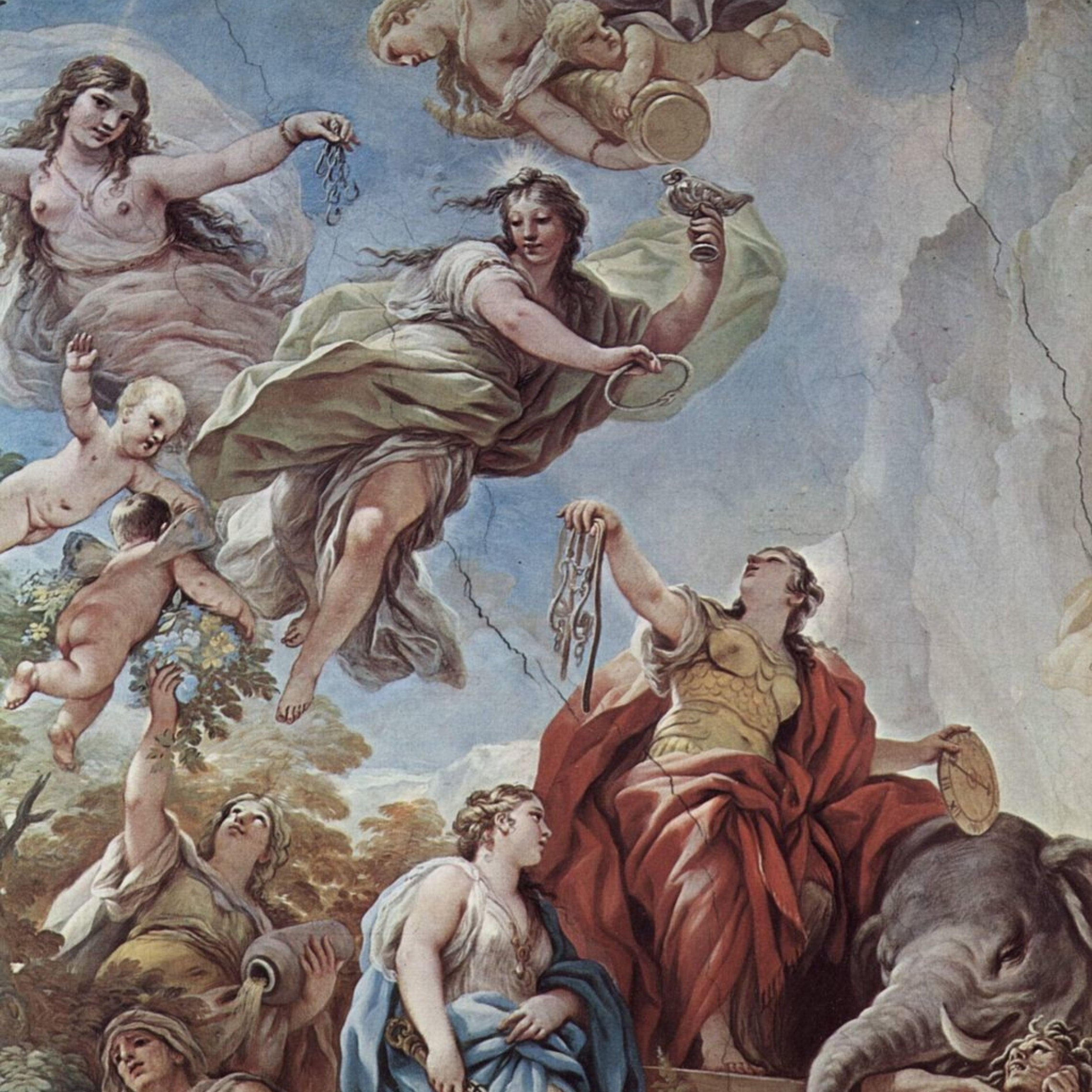 Virtue Of Temperance Luca Giordano