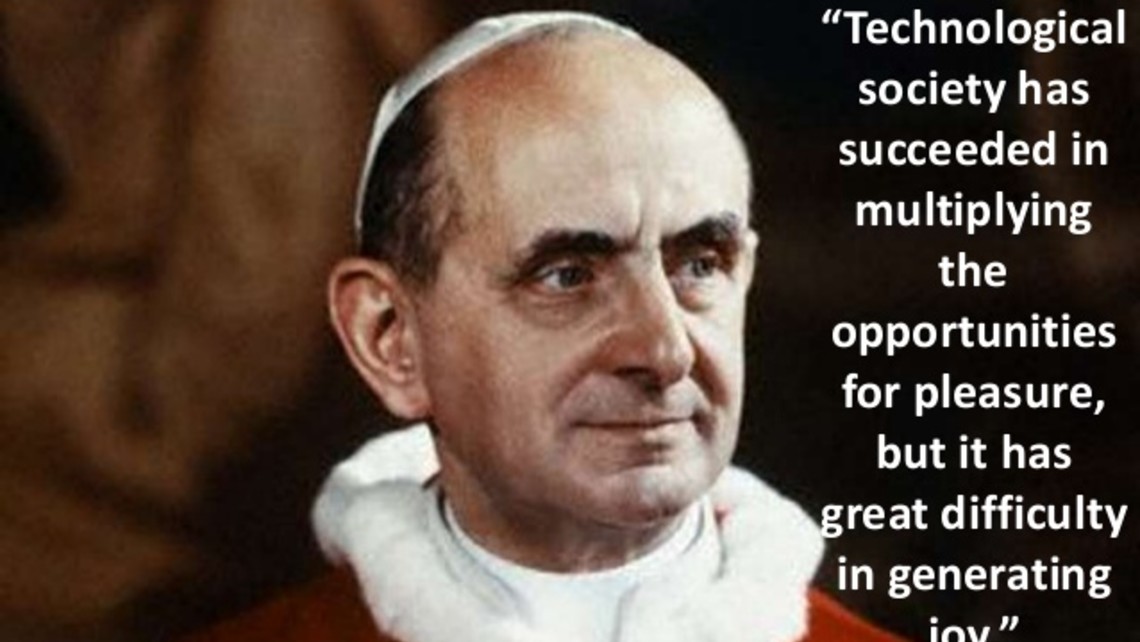 Blessed Paul Vi Joy V Pleasure