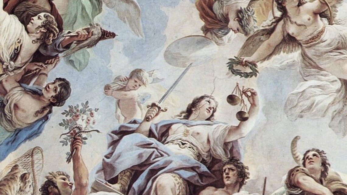 Virtue Of Justice Luca Giordano